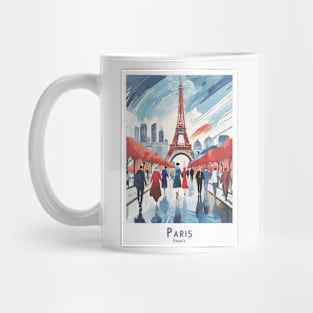 Vintage Parisian Elegance at the Eiffel Tower Mug